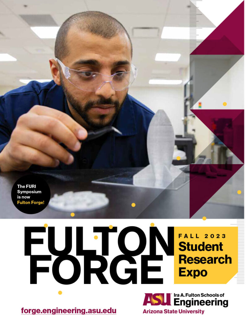 Fall 2023 Fulton Forge Student Research Expo booklet cover