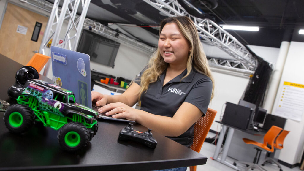 FURI student researcher Jenna Jae Eun Lee is creating a motion-detection camera system that could help stop swerving drivers.